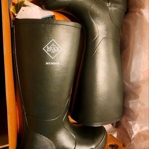 NWT MUCK Mudder Boots Men's 7 M Moss green waterproof